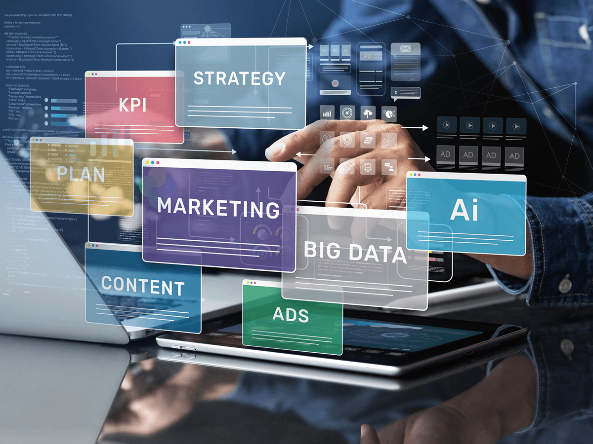 Digital marketing strategy and analytics concept